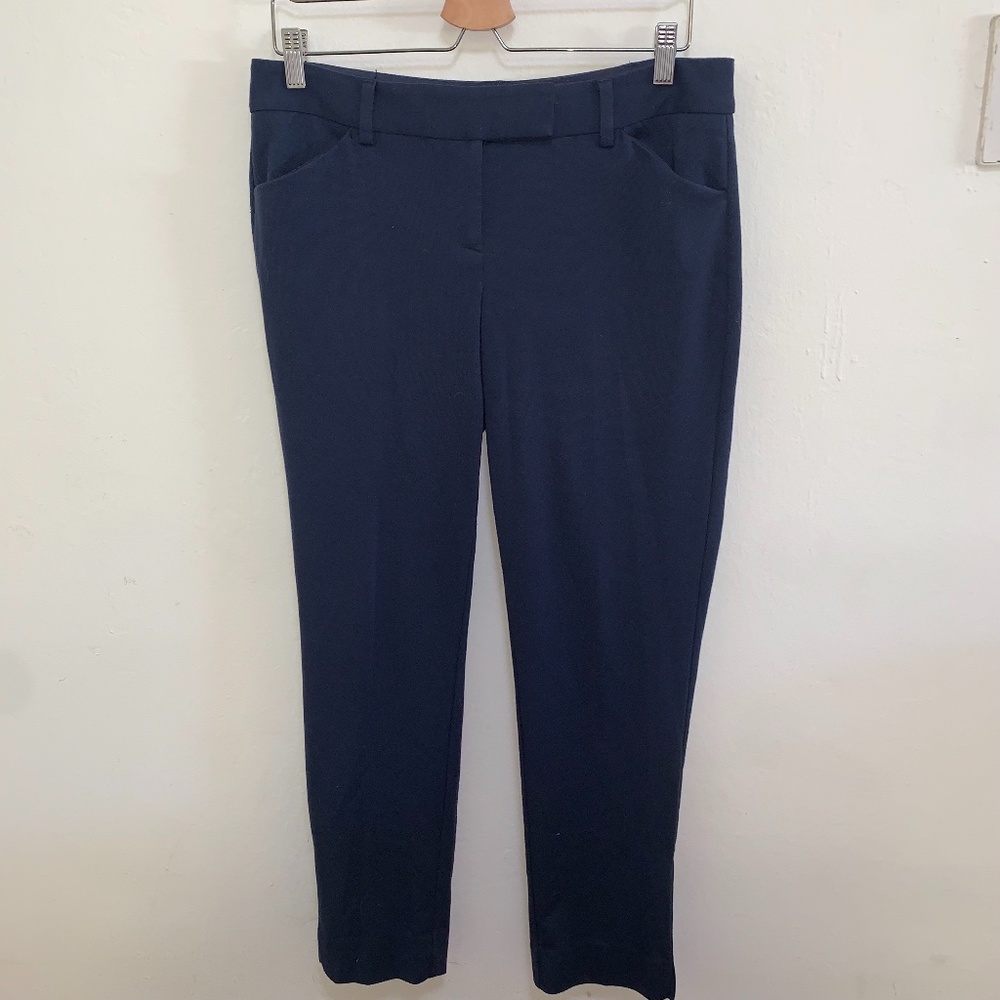 Laundry by Shelli Segal Navy Blue Midrize Trousers, Size 8